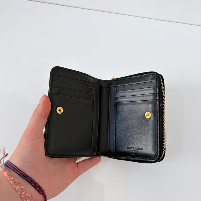 Portefeuille Saint Laurent Noir