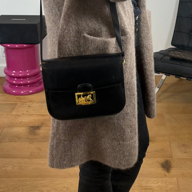 Sac Céline vintage fermoir calèche