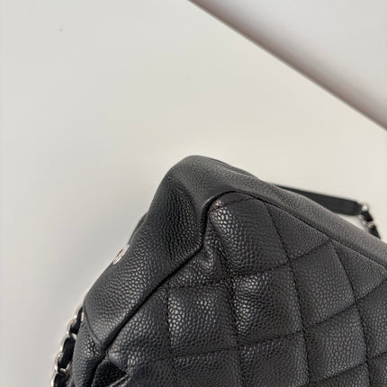 Sac Chanel single flap souple noir