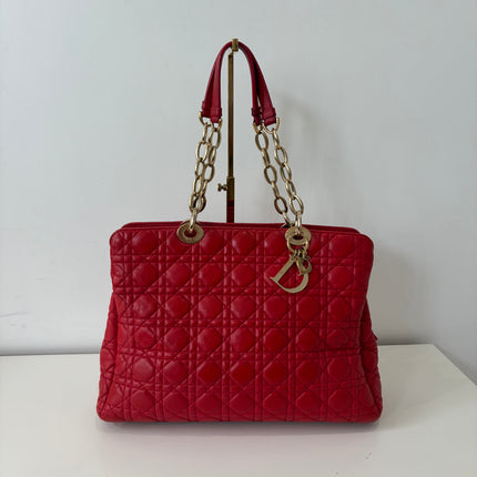 Sac Dior Grand Shopping Rouge
