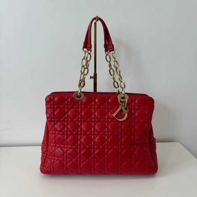 Sac Dior Grand Shopping Rouge