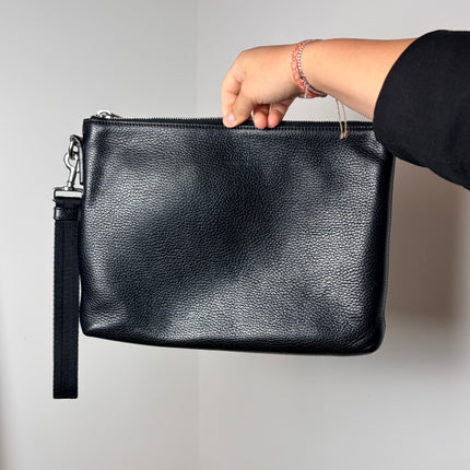 Pochette en cuir Gucci noir
