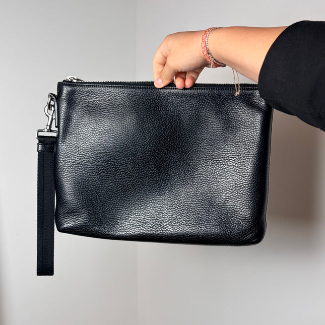 Pochette en cuir Gucci noir