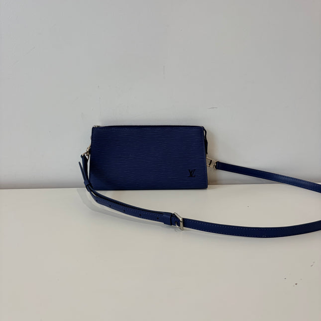 Pochette Accessoires Louis Vuitton Cuir Épi Marine