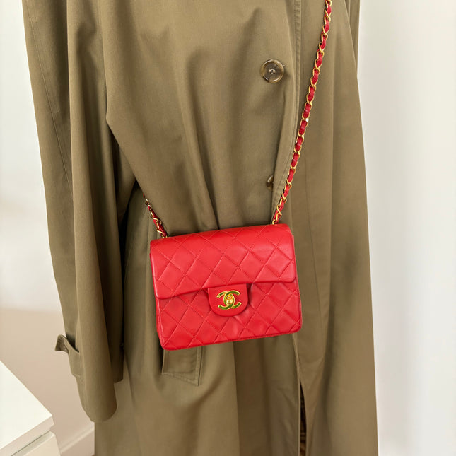Sac Chanel Mini square rouge