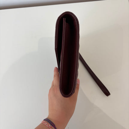 Pochette dragonne Saint Laurent Cassandre Burgundy