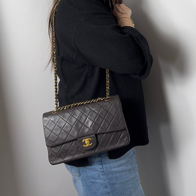 Sac Chanel Timeless Vintage Chocolat