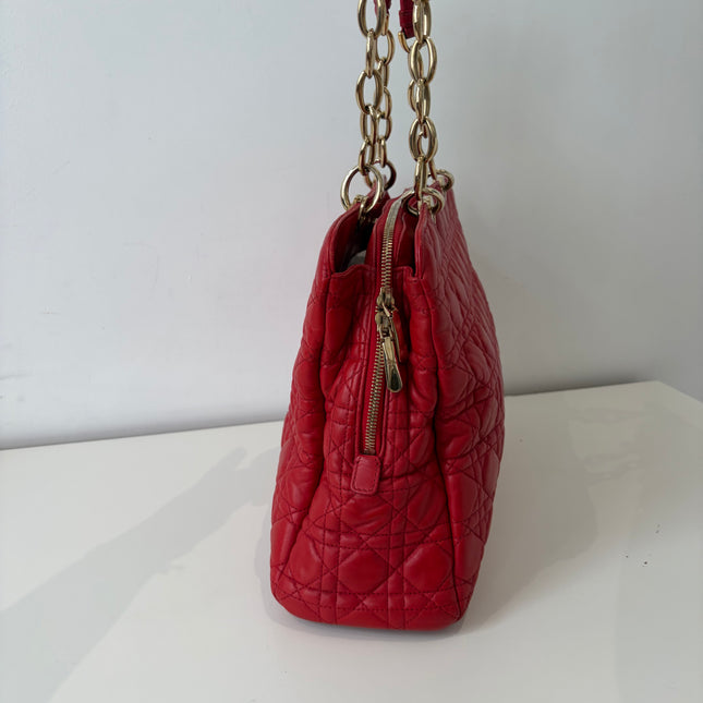 Sac Dior Grand Shopping Rouge