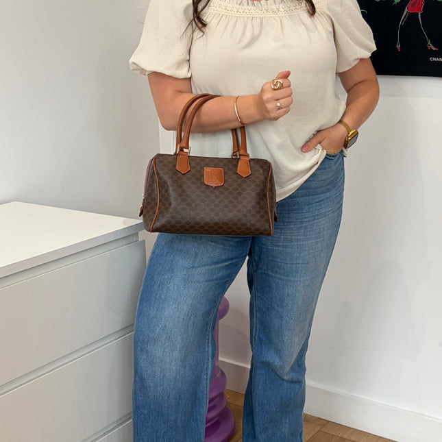Sac Celine Boston toile macadam