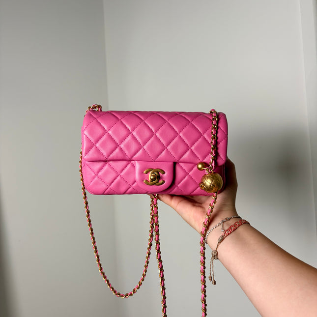 Sac Chanel Timeless Small édition limitée pearl crush rose