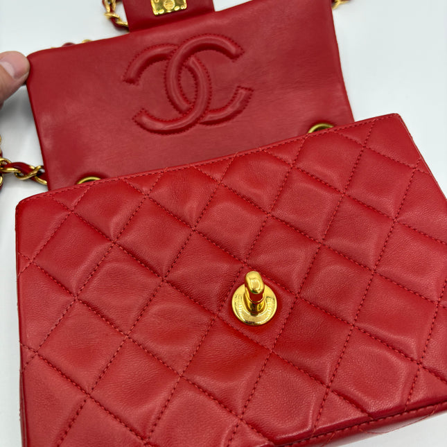Sac Chanel Mini square rouge