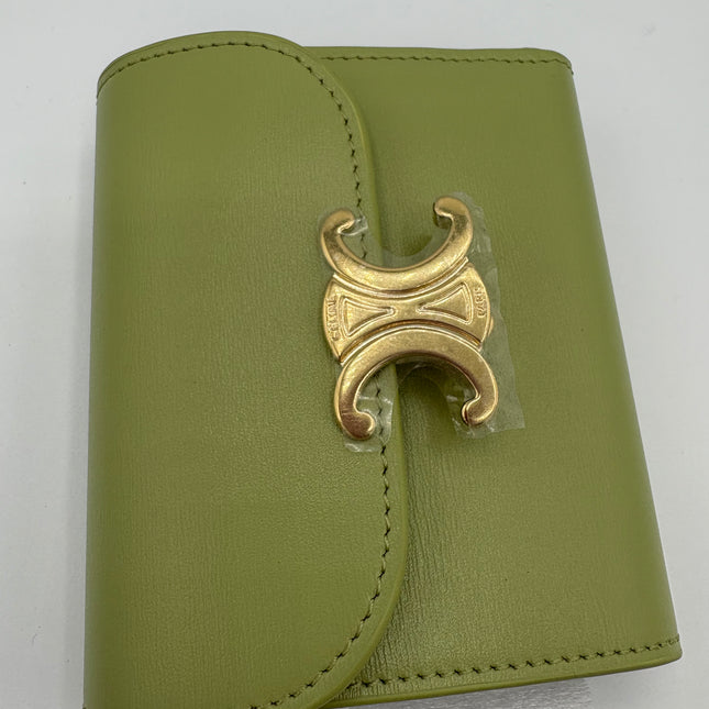 Portefeuille Céline triomphe vert sauge