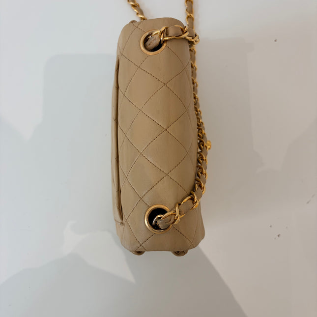 Sac Chanel Timeless Mini Square Beige