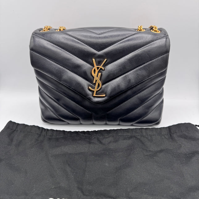 Sac Loulou Small Noir Saint Laurent