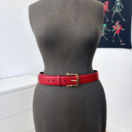 Ceinture Gucci Rouge Éteint T85