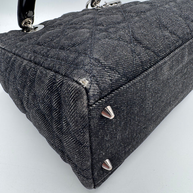 Sac Lady Dior Medium Tissu Jean Noir Dior