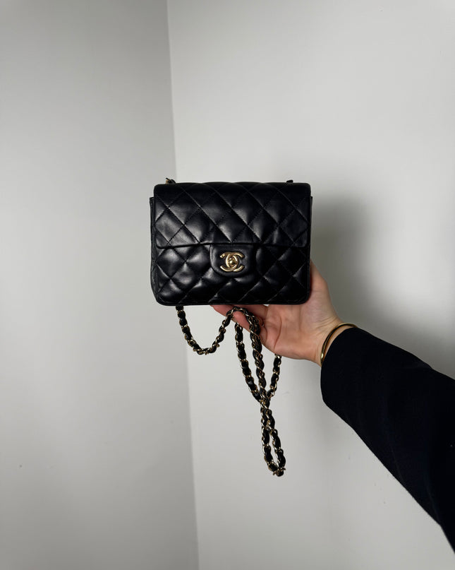 Sac chanel mini square noir