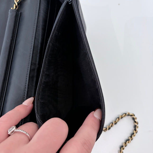 Sac Chanel Wallet On Chain Noir vintage