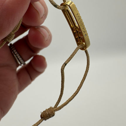 Bracelet Messika cordon beige pavé care(s)