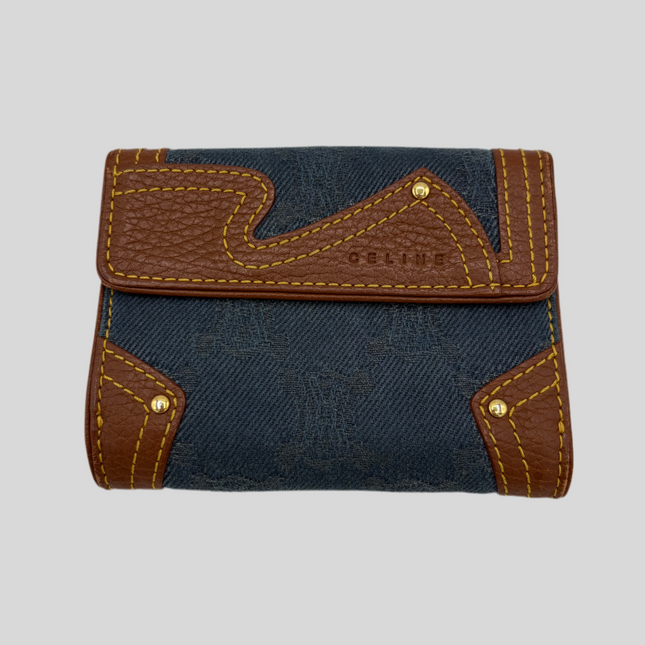 Portefeuille Céline toile jean