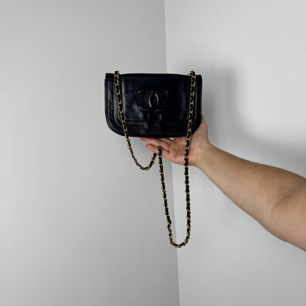 Sac Chanel marine vintage bandoulière