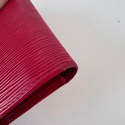 Portefeuille Louis Vuitton Cuir Épis Rouge