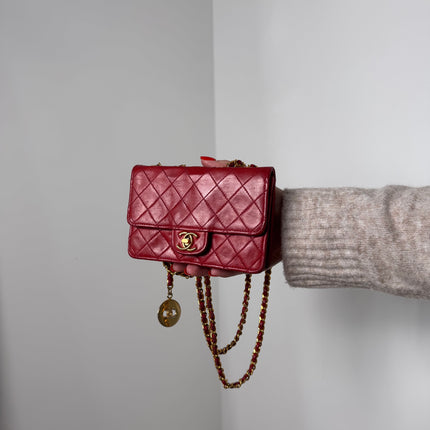 Sac Chanel Mini Timeless Vintage Rouge