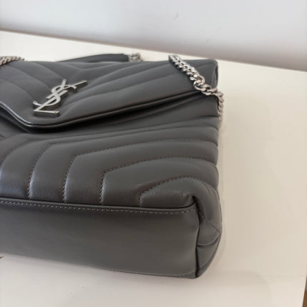 Sac Saint Laurent Loulou Medium Gris foncé