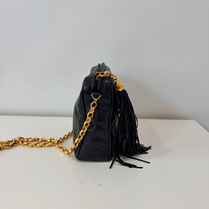Sac Chanel Caméra Chevrons noir