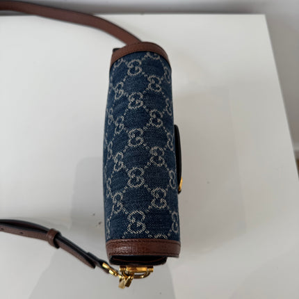 Sac Gucci Horsebit 1955 PM Denim