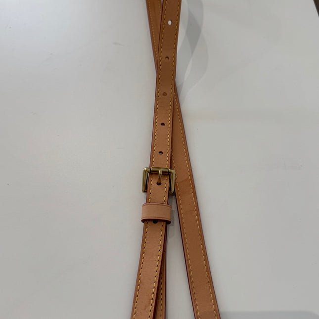 Bandoulière Louis Vuitton de sac réglable cuir naturel