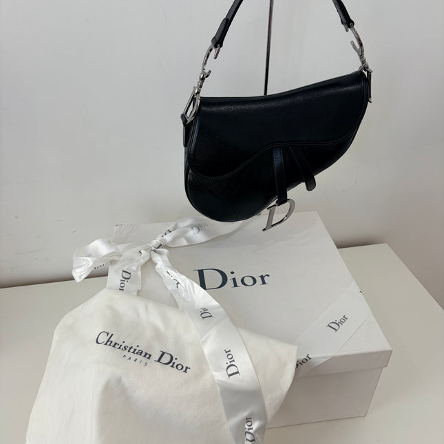 Sac Dior Saddle moyen noir