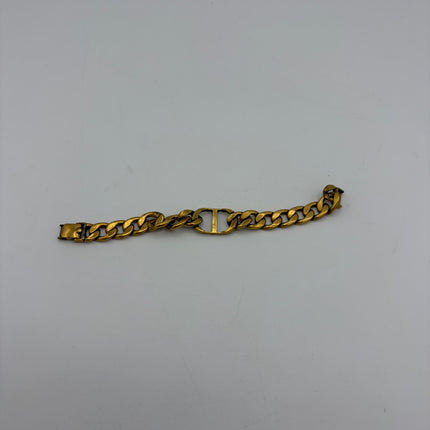 Bracelet Dior CD métal doré vieilli