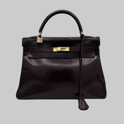Sac Kelly 32 Hermès Chocolat