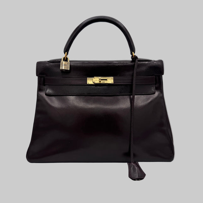 Sac Kelly 32 Hermès Chocolat