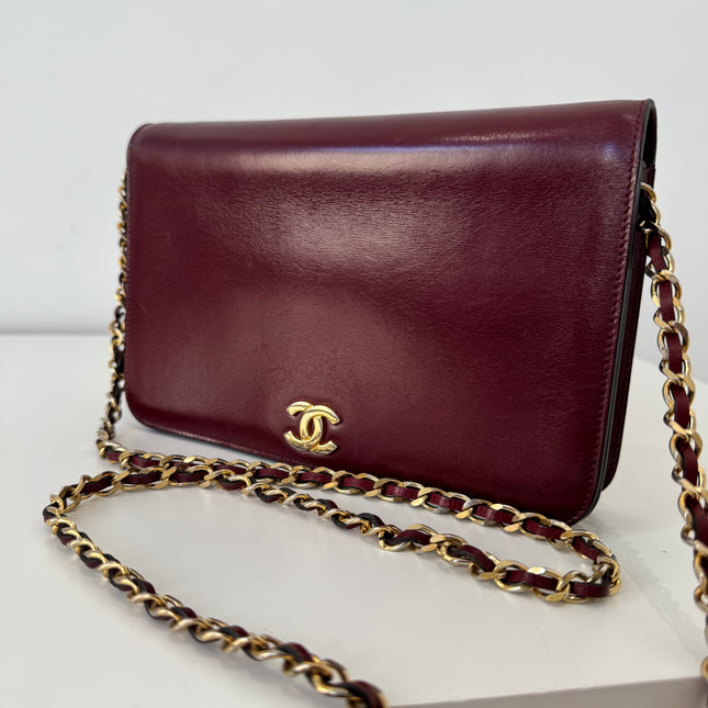 Sac Chanel Bordeaux Bandoulière