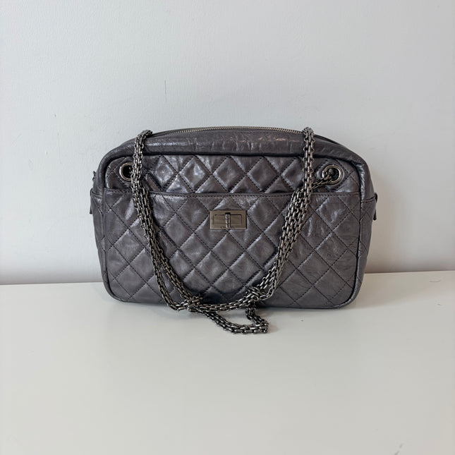 Sac Chanel Caméra 2.55 Argent Irisé