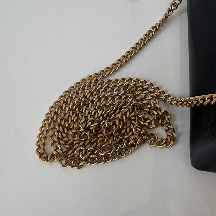 Sac Celine Clutch cuir noir