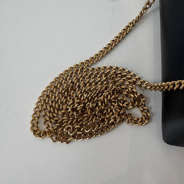 Sac Celine Clutch cuir noir