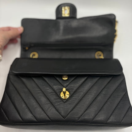 Sac Chanel Timeless chevrons noir