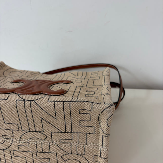 Sac Celine Cabas Thais beige