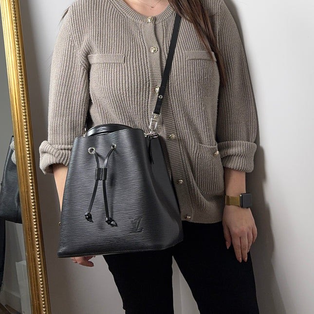 Sac Louis Vuitton Neo Noé Cuir Épi Noir