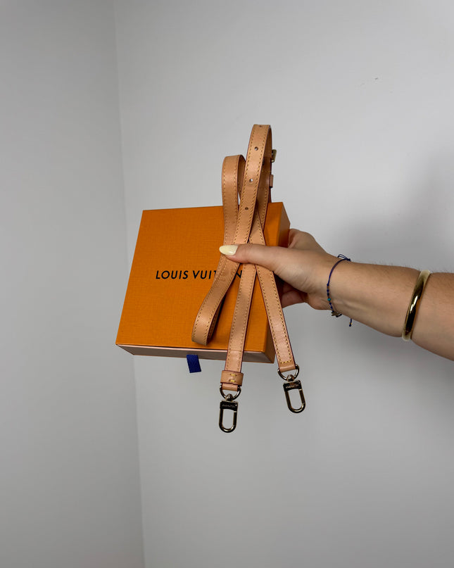 Bandoulière Louis Vuitton de sac réglable cuir naturel