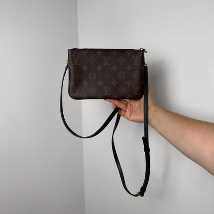 Sac pochette double zip Louis Vuitton reverse