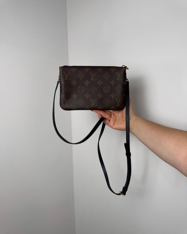 Sac pochette double zip Louis Vuitton reverse