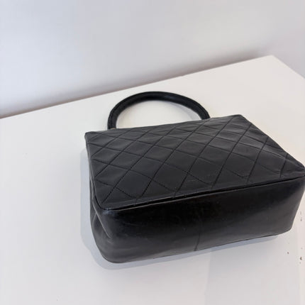 Sac Chanel Top Handle vintage noir