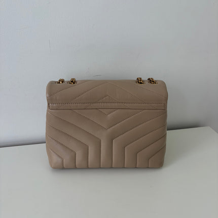 Sac Saint Laurent Loulou Small beige