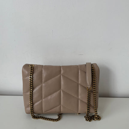 Sac Saint Laurent Loulou Puffer Toy Beige