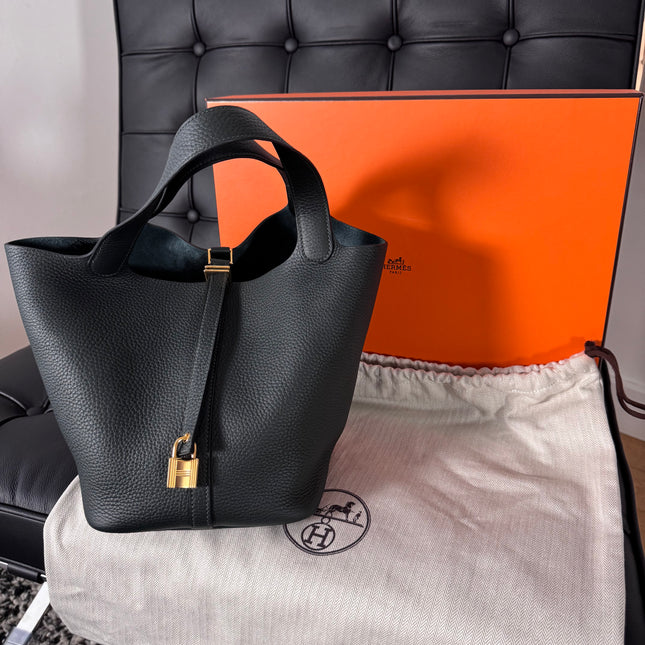 Sac Picotin 22 Hermès Vert Sapin