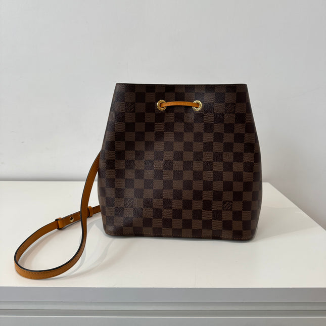 Sac Louis Vuitton Neo Noé Damier ébène & safran